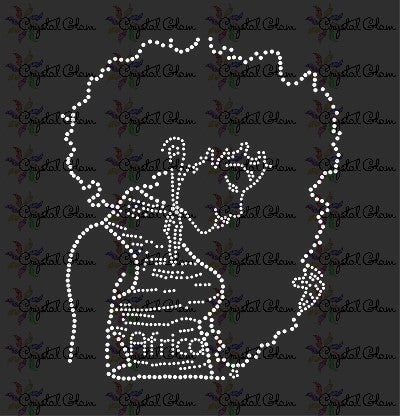 AFRICA GIRL Rhinestone Download File