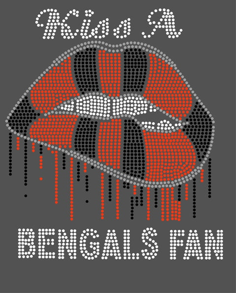 KISS A BENGALS TIGER FAN Rhinestone Download File