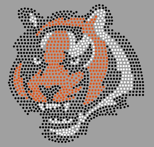 CINCINNATI BENGALS TIGER Rhinestone Mascot