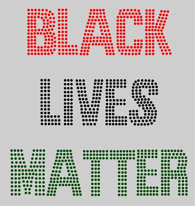 BLACK LIVES MATTER #1 Rhinestone T- Shirt