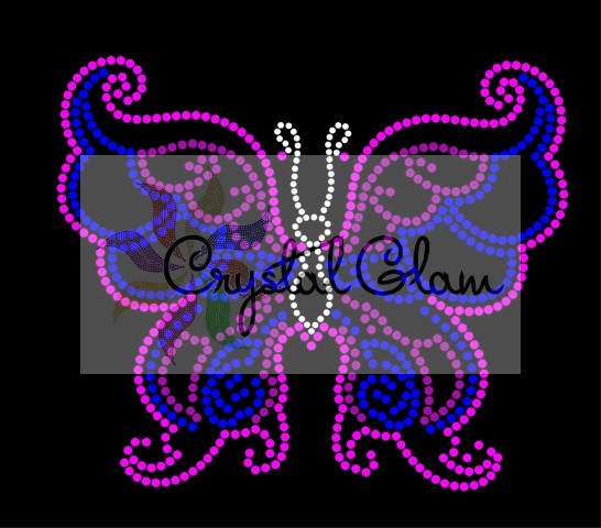 COLORFUL BUTTERFLY#1 RHINESTONE Download File