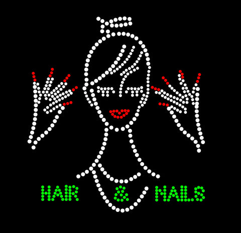 HAIR STYLIST #2 Rhinestone Digital Download