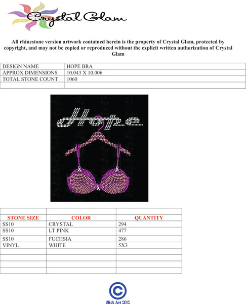 HOPE BRA AWARENESS RHINESTONE Download File