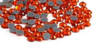 2mm (SS06) HYACINTH (ORANGE) HOT FIX RHINESTONES