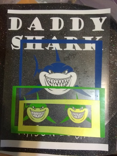 DADDY SHARK PRE-CUT Vinyl Transfer