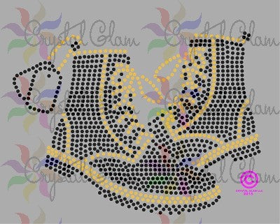 MILITARY BOOTS WITH DOG TAG Rhinestone Download File