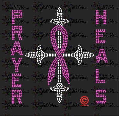 PRAYER HEALS AWARENESS RIBBON Transfer