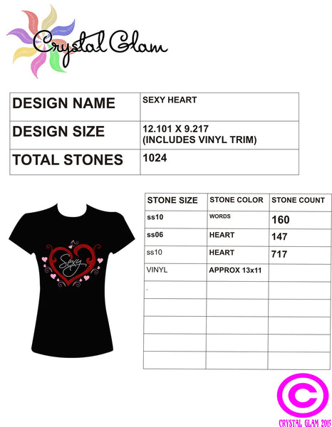 SEXY HEART RHINESTONE Download File