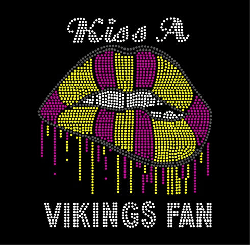 RHINESTONE KISS A VIKINGS FAN LIPS Download File