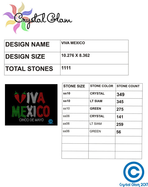 VIVA MEXICO RHINESTONE Download File
