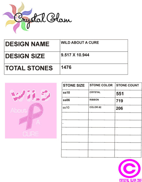 WILD ABOUT A CURE CANCER RHINESTONE Download File