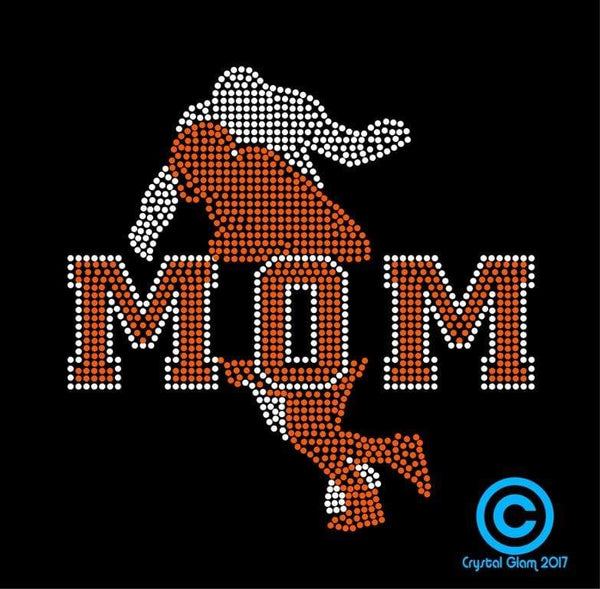 FOOTBALL MOM #5 Rhinestone Download File