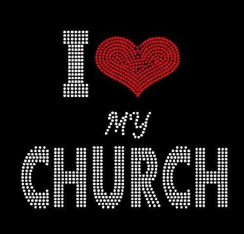 I Love My Church Rhinestone Digital Download