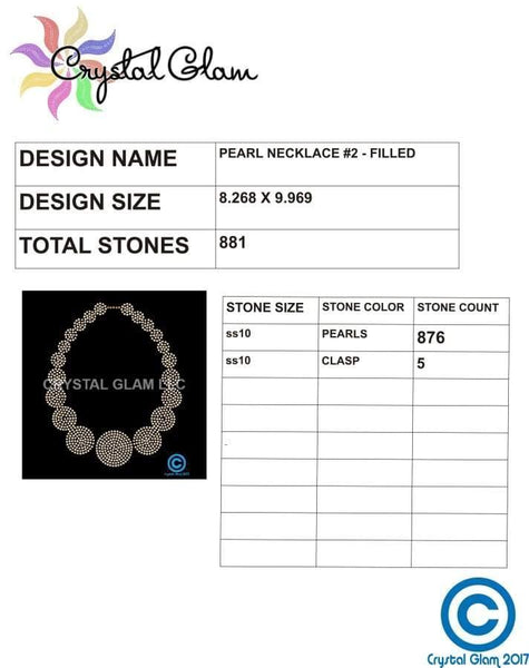 Pearl Necklace 2 Rhinestone Digital Download