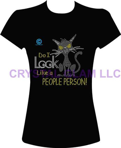 People Person Cat Rhinestone Download File