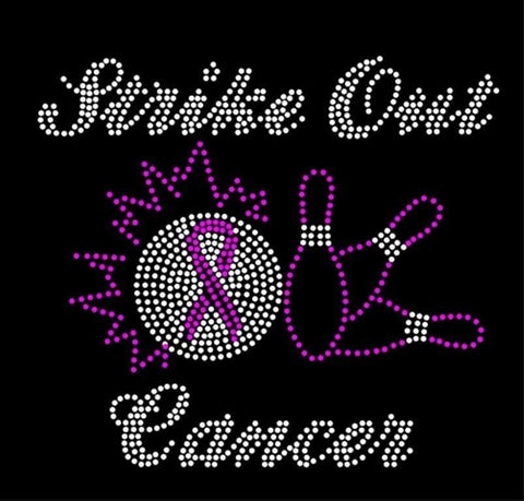 STRIKE OUT CANCER Rhinestone Download File