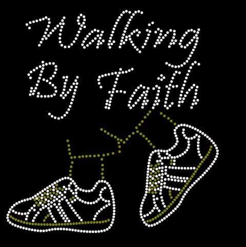 Walking By Faith Sneakers Rhinestone Download File